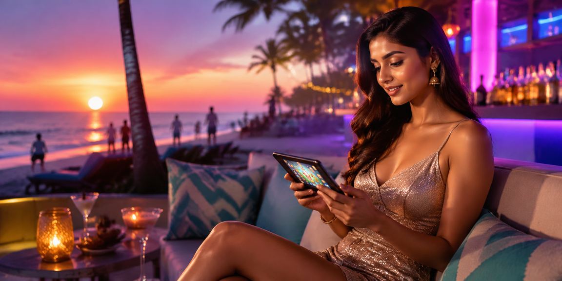 Goa beach fishing game with Bollywood theme
