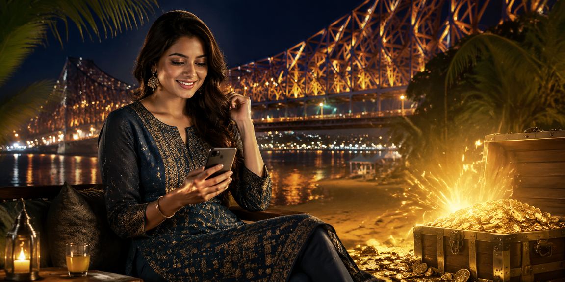 Mobile casino gaming in Kolkata with traditional dress